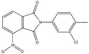 2-(3-chloro-4-methylphenyl)-4-nitro-1H-isoindole-1,3(2H)-dione 结构式