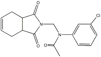 N-(3-chlorophenyl)-N-[(1,3-dioxo-1,3,3a,4,7,7a-hexahydro-2H-isoindol-2-yl)methyl]acetamide|