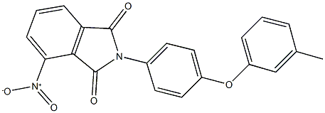 4-nitro-2-[4-(3-methylphenoxy)phenyl]-1H-isoindole-1,3(2H)-dione Structure