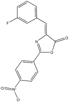 4-(3-fluorobenzylidene)-2-{4-nitrophenyl}-1,3-oxazol-5(4H)-one|