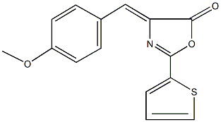 4-(4-methoxybenzylidene)-2-(2-thienyl)-1,3-oxazol-5(4H)-one,313264-57-2,结构式