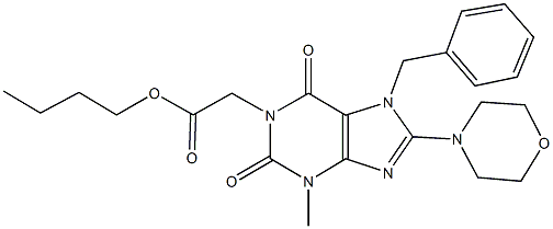 313273-75-5 butyl (7-benzyl-3-methyl-8-morpholin-4-yl-2,6-dioxo-2,3,6,7-tetrahydro-1H-purin-1-yl)acetate