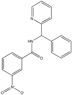 3-nitro-N-[phenyl(pyridin-2-yl)methyl]benzamide,313358-34-8,结构式