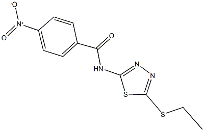 N-[5-(ethylthio)-1,3,4-thiadiazol-2-yl]-4-nitrobenzamide Structure