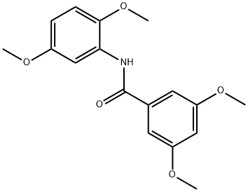 N-(2,5-dimethoxyphenyl)-3,5-dimethoxybenzamide 化学構造式