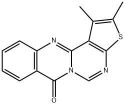 1,2-dimethyl-7H-thieno[2',3':4,5]pyrimido[6,1-b]quinazolin-7-one 结构式