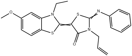 313375-72-3 3-allyl-5-(3-ethyl-5-methoxy-1,3-benzothiazol-2(3H)-ylidene)-2-(phenylimino)-1,3-thiazolidin-4-one