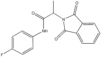 2-(1,3-dioxo-1,3-dihydro-2H-isoindol-2-yl)-N-(4-fluorophenyl)propanamide Structure