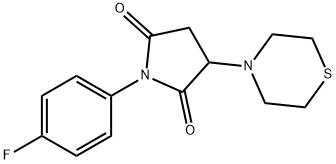 313378-80-2 1-(4-fluorophenyl)-3-(4-thiomorpholinyl)-2,5-pyrrolidinedione