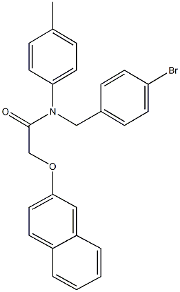 N-(4-bromobenzyl)-N-(4-methylphenyl)-2-(2-naphthyloxy)acetamide|