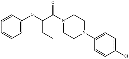 1-(4-chlorophenyl)-4-(2-phenoxybutanoyl)piperazine Structure