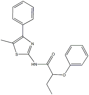 313387-08-5 N-(5-methyl-4-phenyl-1,3-thiazol-2-yl)-2-phenoxybutanamide