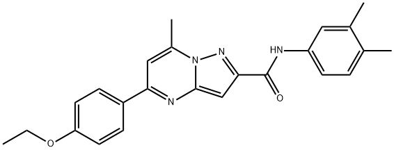 313387-63-2 N-(3,4-dimethylphenyl)-5-(4-ethoxyphenyl)-7-methylpyrazolo[1,5-a]pyrimidine-2-carboxamide