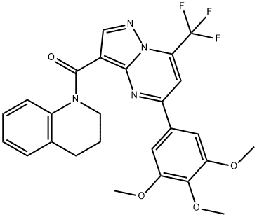 313388-93-1 1-{[7-(trifluoromethyl)-5-(3,4,5-trimethoxyphenyl)pyrazolo[1,5-a]pyrimidin-3-yl]carbonyl}-1,2,3,4-tetrahydroquinoline