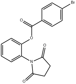 2-(2,5-dioxo-1-pyrrolidinyl)phenyl 4-bromobenzoate Structure