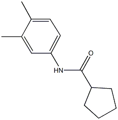 N-(3,4-dimethylphenyl)cyclopentanecarboxamide 结构式