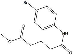 methyl 5-(4-bromoanilino)-5-oxopentanoate Structure