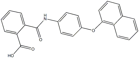 2-{[4-(1-naphthyloxy)anilino]carbonyl}benzoic acid Structure