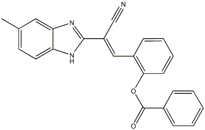 2-[2-cyano-2-(5-methyl-1H-benzimidazol-2-yl)vinyl]phenyl benzoate|