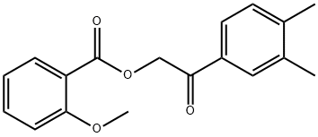 2-(3,4-dimethylphenyl)-2-oxoethyl 2-methoxybenzoate|