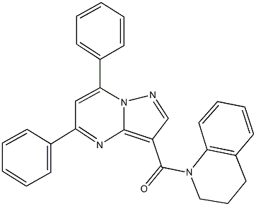 1-[(5,7-diphenylpyrazolo[1,5-a]pyrimidin-3-yl)carbonyl]-1,2,3,4-tetrahydroquinoline|