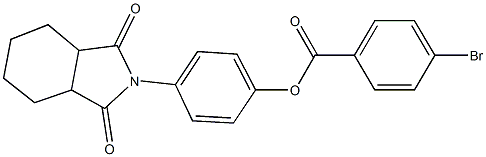 4-(1,3-dioxooctahydro-2H-isoindol-2-yl)phenyl 4-bromobenzoate|