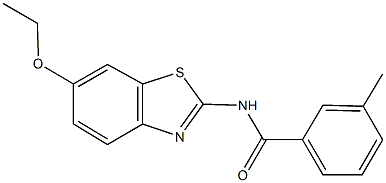 N-(6-ethoxy-1,3-benzothiazol-2-yl)-3-methylbenzamide Struktur