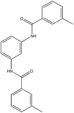 3-methyl-N-{3-[(3-methylbenzoyl)amino]phenyl}benzamide Struktur