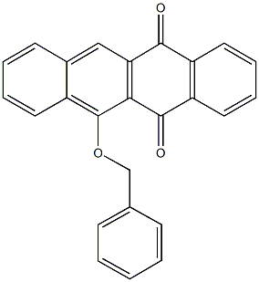 6-(benzyloxy)-5,12-naphthacenedione 结构式