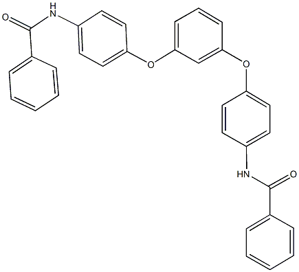 N-(4-{3-[4-(benzoylamino)phenoxy]phenoxy}phenyl)benzamide 结构式