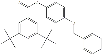 4-(benzyloxy)phenyl 3,5-ditert-butylbenzoate 结构式