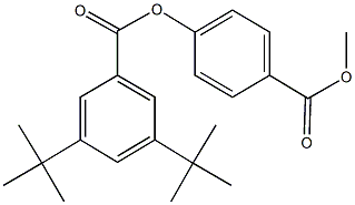 4-(methoxycarbonyl)phenyl 3,5-ditert-butylbenzoate Struktur