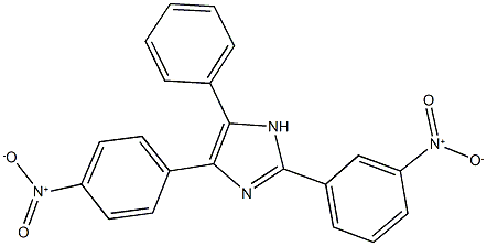 2-{3-nitrophenyl}-4-{4-nitrophenyl}-5-phenyl-1H-imidazole 结构式
