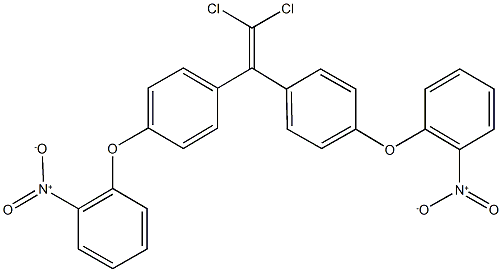 1-(4-{2,2-dichloro-1-[4-(2-nitrophenoxy)phenyl]vinyl}phenoxy)-2-nitrobenzene,313524-01-5,结构式