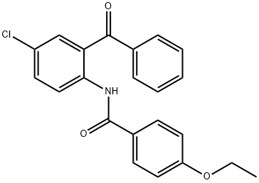 N-(2-benzoyl-4-chlorophenyl)-4-ethoxybenzamide Struktur