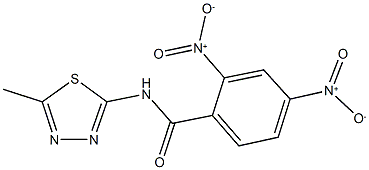 2,4-bisnitro-N-(5-methyl-1,3,4-thiadiazol-2-yl)benzamide Structure