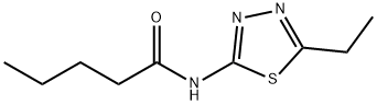 N-(5-ethyl-1,3,4-thiadiazol-2-yl)pentanamide 结构式