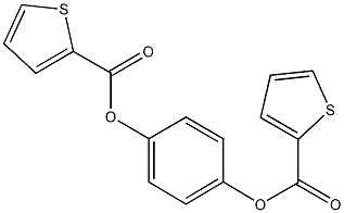 4-[(2-thienylcarbonyl)oxy]phenyl 2-thiophenecarboxylate Structure