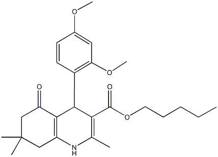 313548-84-4 pentyl 4-[2,4-bis(methyloxy)phenyl]-2,7,7-trimethyl-5-oxo-1,4,5,6,7,8-hexahydroquinoline-3-carboxylate