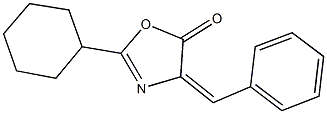 4-benzylidene-2-cyclohexyl-1,3-oxazol-5(4H)-one,313549-50-7,结构式