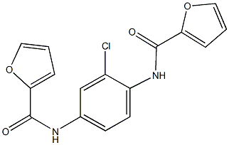 N-[2-chloro-4-(2-furoylamino)phenyl]-2-furamide,313551-22-3,结构式