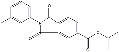 isopropyl 2-(3-methylphenyl)-1,3-dioxoisoindoline-5-carboxylate Structure