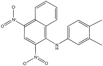 N-(3,4-dimethylphenyl)-2,4-dinitro-1-naphthalenamine Structure