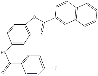 313645-15-7 4-fluoro-N-(2-naphthalen-2-yl-1,3-benzoxazol-5-yl)benzamide