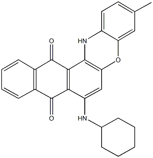 313647-56-2 7-(cyclohexylamino)-3-methyl-8H-naphtho[2,3-a]phenoxazine-8,13(14H)-dione