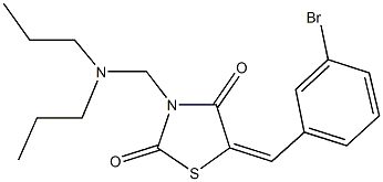 313659-93-7 5-(3-bromobenzylidene)-3-[(dipropylamino)methyl]-1,3-thiazolidine-2,4-dione
