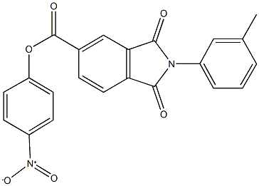4-nitrophenyl 2-(3-methylphenyl)-1,3-dioxo-5-isoindolinecarboxylate Structure