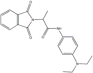 N-[4-(diethylamino)phenyl]-2-(1,3-dioxo-1,3-dihydro-2H-isoindol-2-yl)propanamide Structure