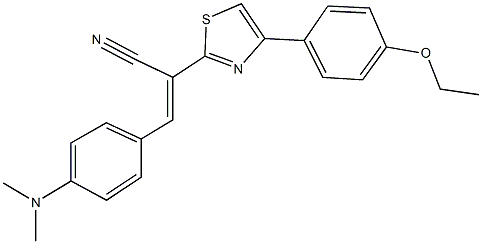 3-[4-(dimethylamino)phenyl]-2-[4-(4-ethoxyphenyl)-1,3-thiazol-2-yl]acrylonitrile Structure