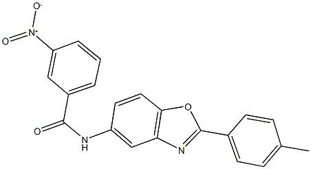 3-nitro-N-[2-(4-methylphenyl)-1,3-benzoxazol-5-yl]benzamide Structure